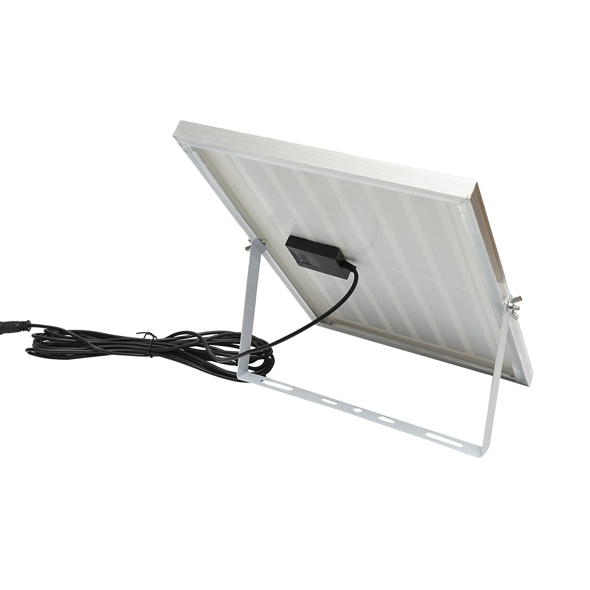 60W LED projector with 10W solar panel, 1200mAh battery, and remote control IP67 Breckner Germany