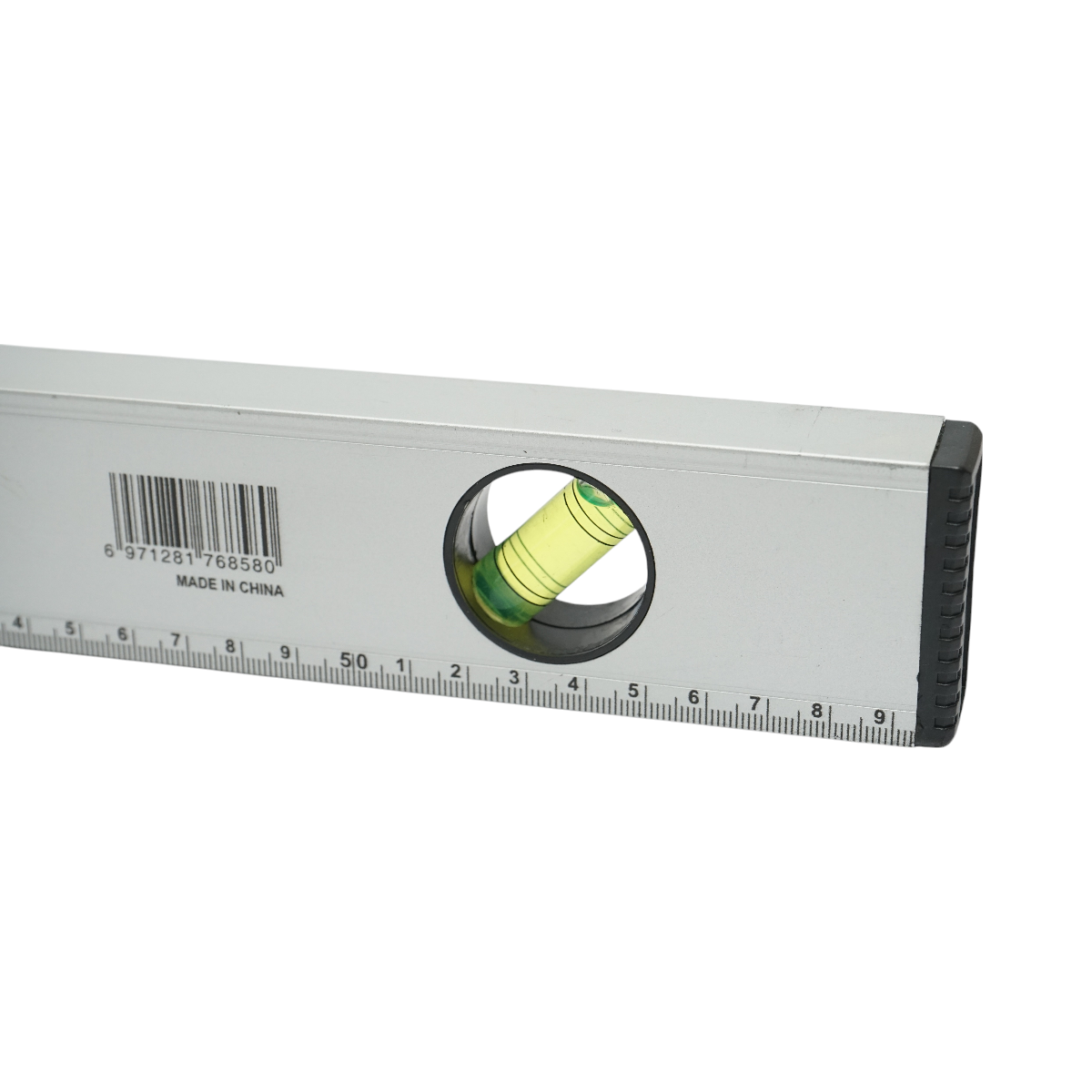 Magnetic aluminum level 600mm, 3 level bubbles, graduated ruler 0-60cm Crownman