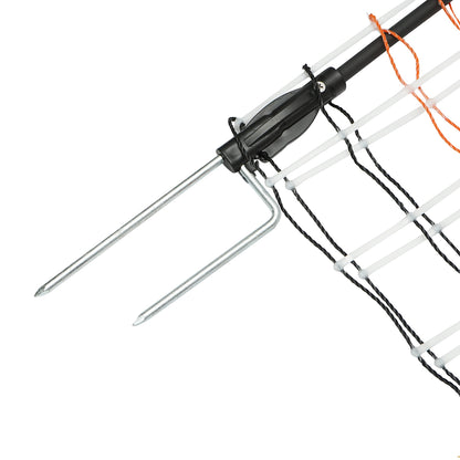 Electric fence netting 60cmx50m with double leg, resistance 1.6 Ohm/m Breckner Germany