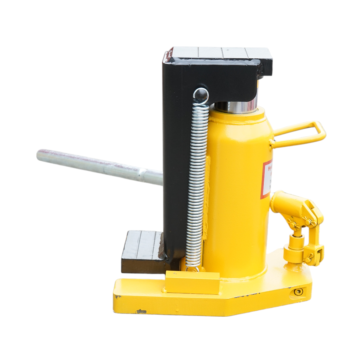 15-ton jack with maneuverable roller mechanism for heavy equipment