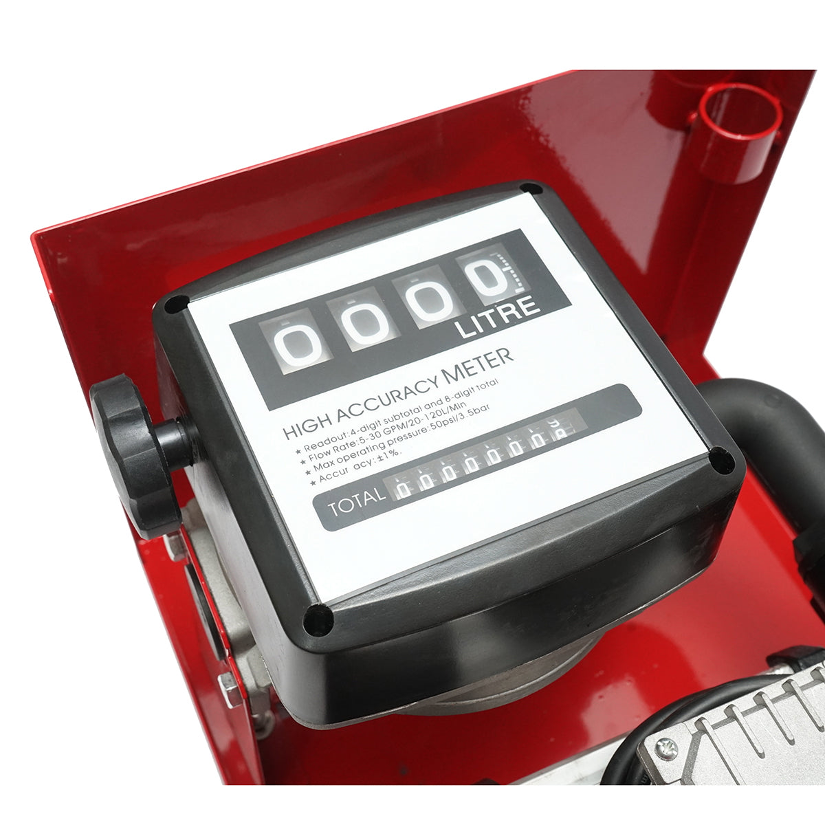 Diesel transfer pump kit 220V 550W with meter, 1.5m suction hose, 4m transfer hose, and Breckner Germany gun