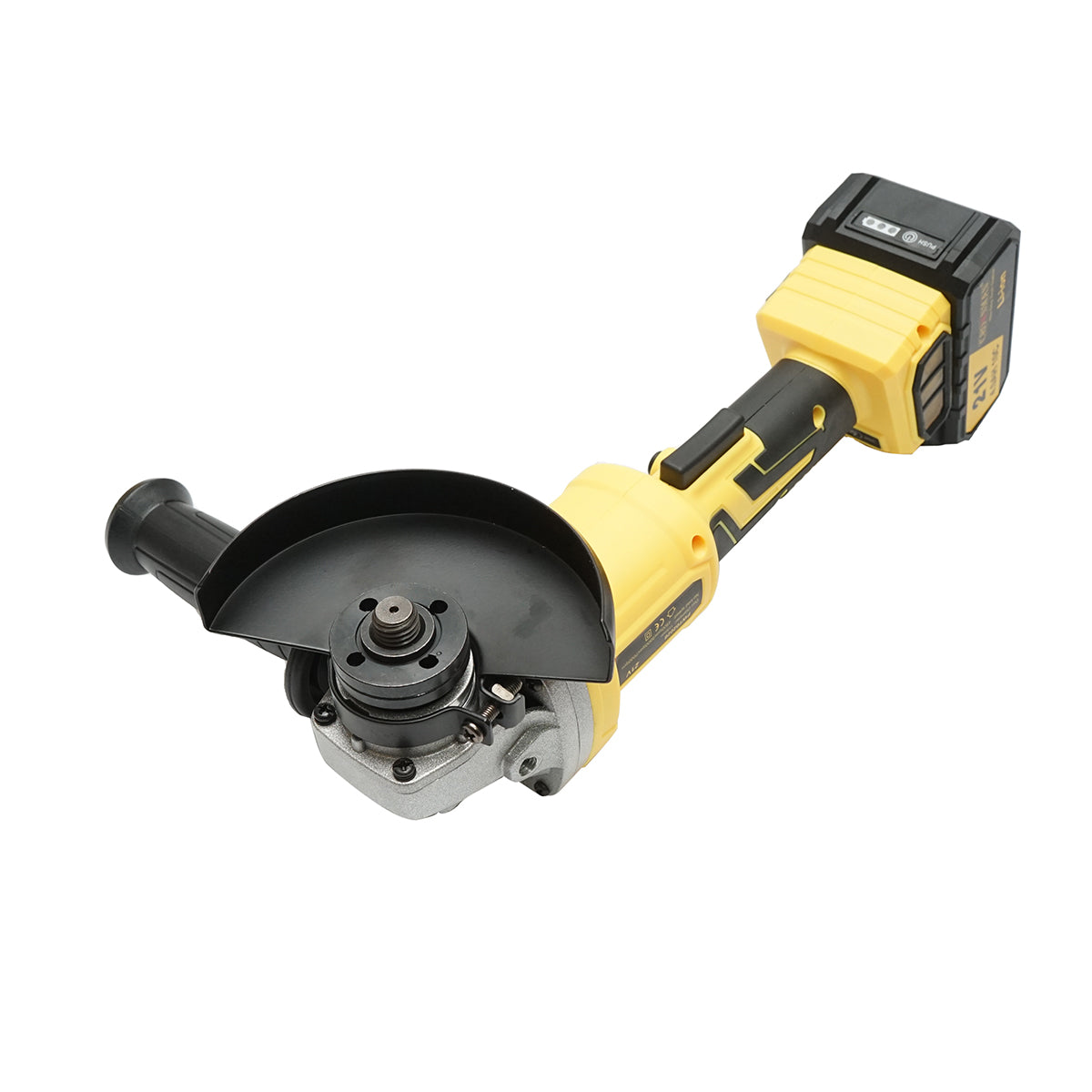 Cordless angle grinder with lithium battery 21V/4Ah, brushless motor, 3 speed settings, disc diameter 115mm Crownman