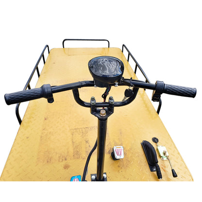 Electric cart with a loading platform for transporting goods 800W, 48V, 2.5x1.25m maximum load 1000Kg THOR