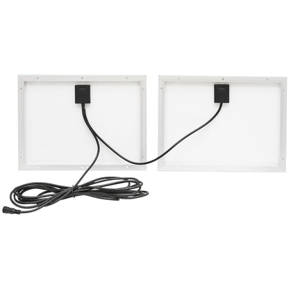 LED lamp 126x0.5W with 25W solar panel and 7V/10Ah battery Breckner Germany