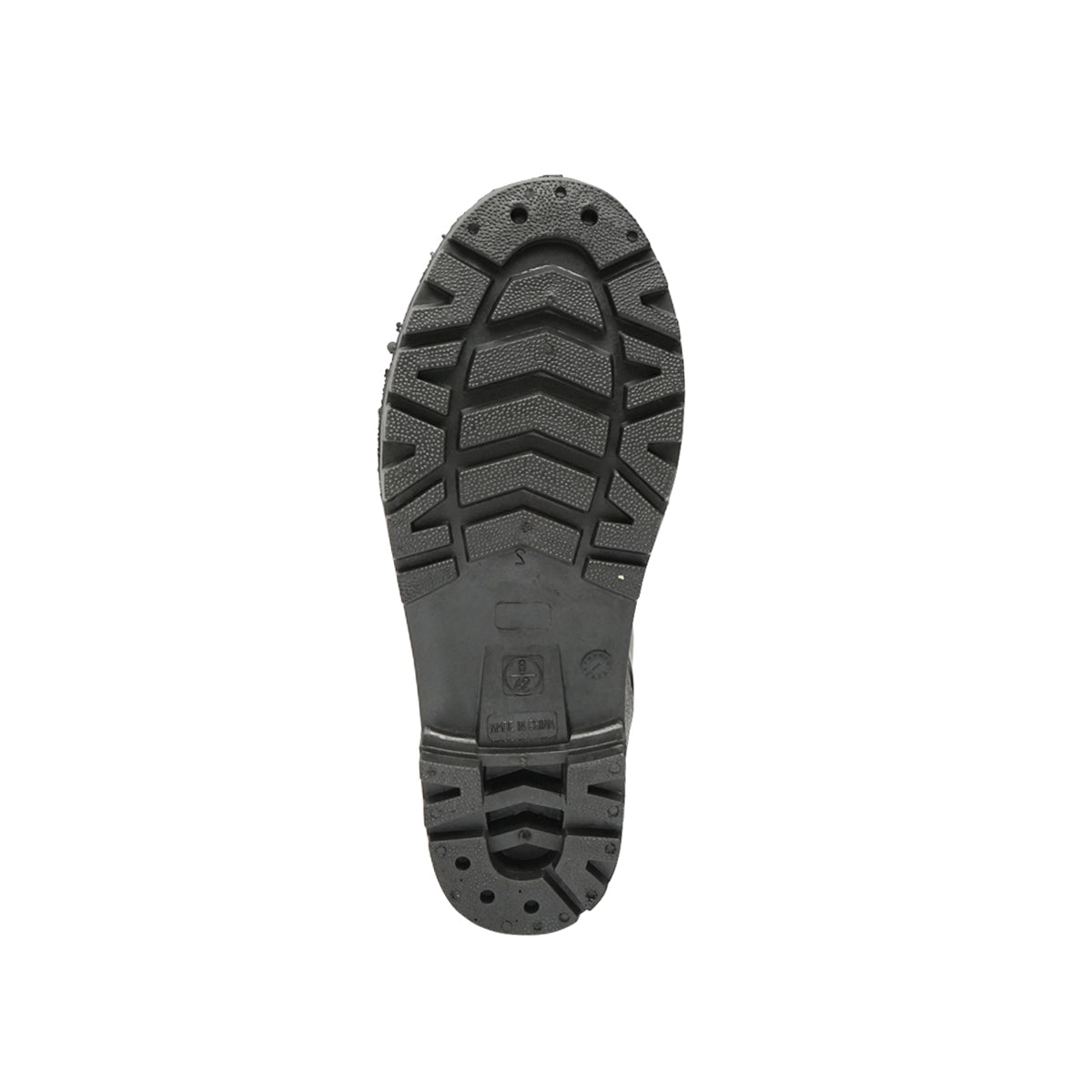 Black PVC work boots with steel toe size 40 005GB