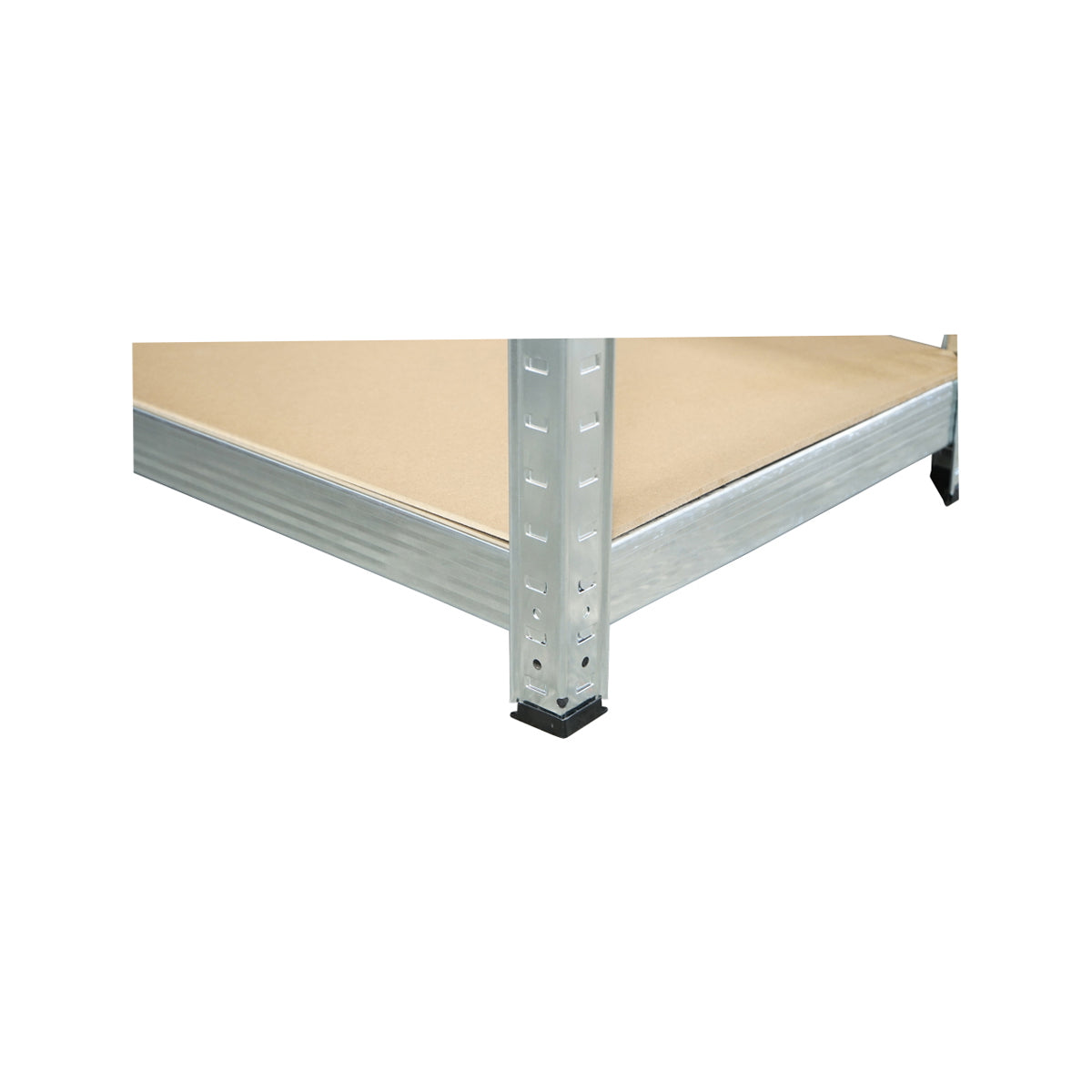 Metal shelf with 5 MDF shelves, 180x120x45cm, 175kg/shelf, no screw assembly, galvanized