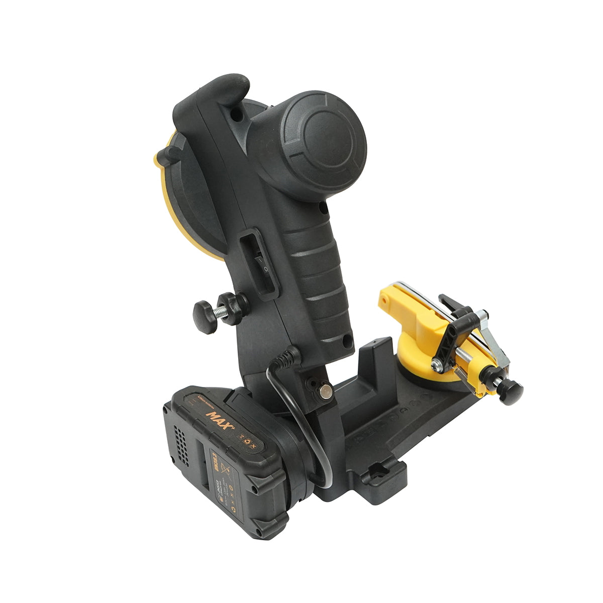 Chainsaw chain sharpening machine with battery 85W, 18V, 3800 RPM