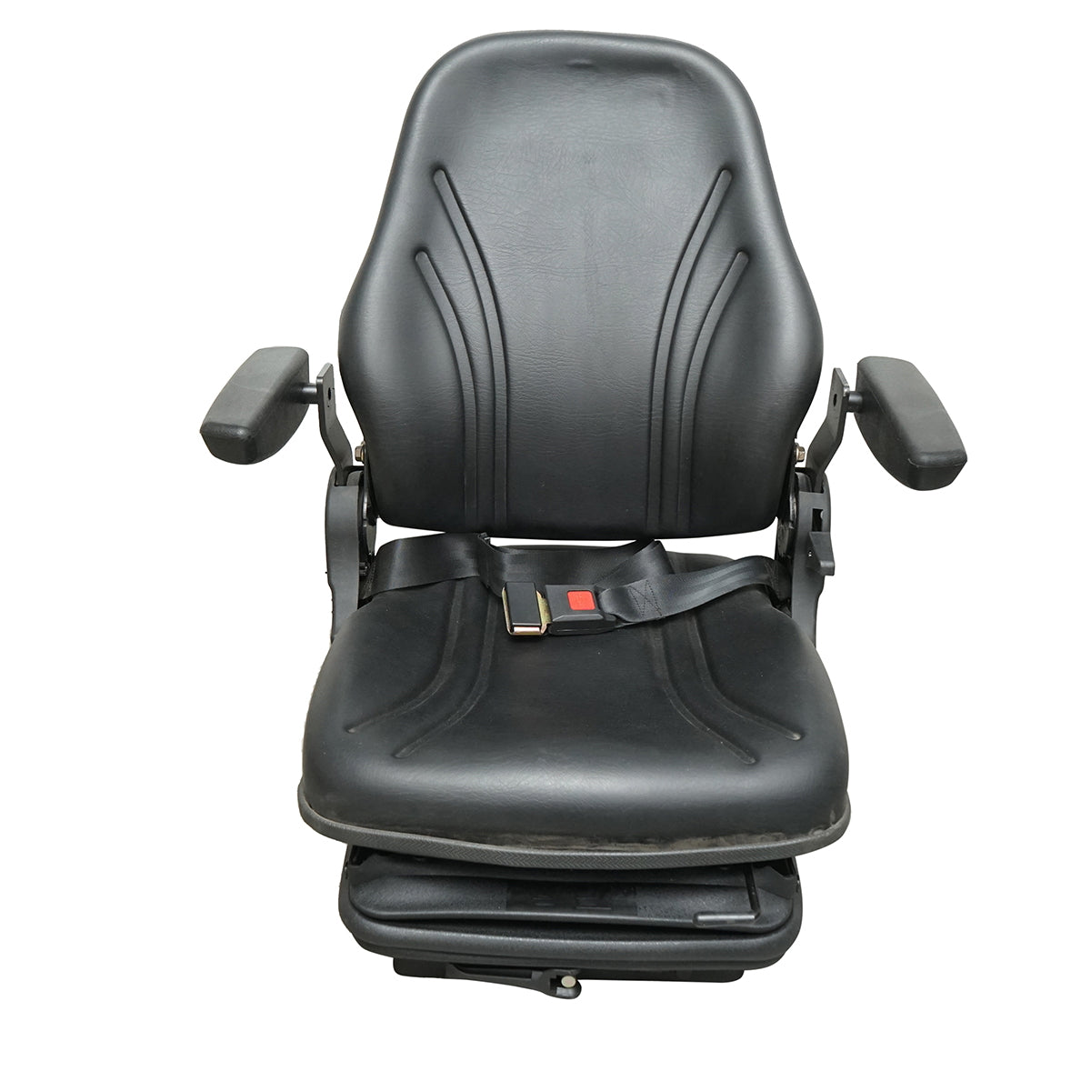 Universal seat with seat belt and armrests, mechanical suspension for tractors and industrial machines, forklift