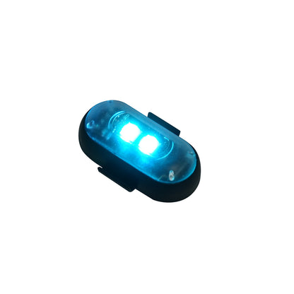 Set of 6 RGB strobe LED lights with remote control, 10 modes, 8 colors, 110mAh rechargeable lithium battery USB-C IP65