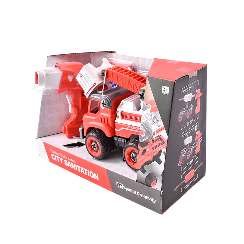 Remote control toy fire truck
