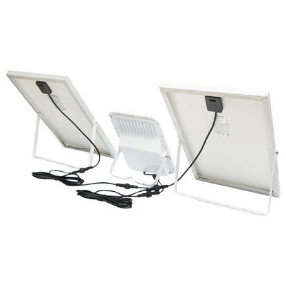 LED lamp with solar panels 50W projector 150W remote control, battery 3.2V/40Ah Breckner Germany
