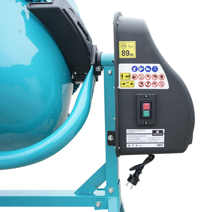 Concrete mixer 550W, drum volume 140L, gear and crown made of cast iron 48 Kg