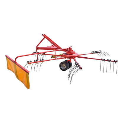 Spider type rotary rake with a working width of 2.80m, required power 20-80HP with 6 arms, 280Kg Konig Traktoren