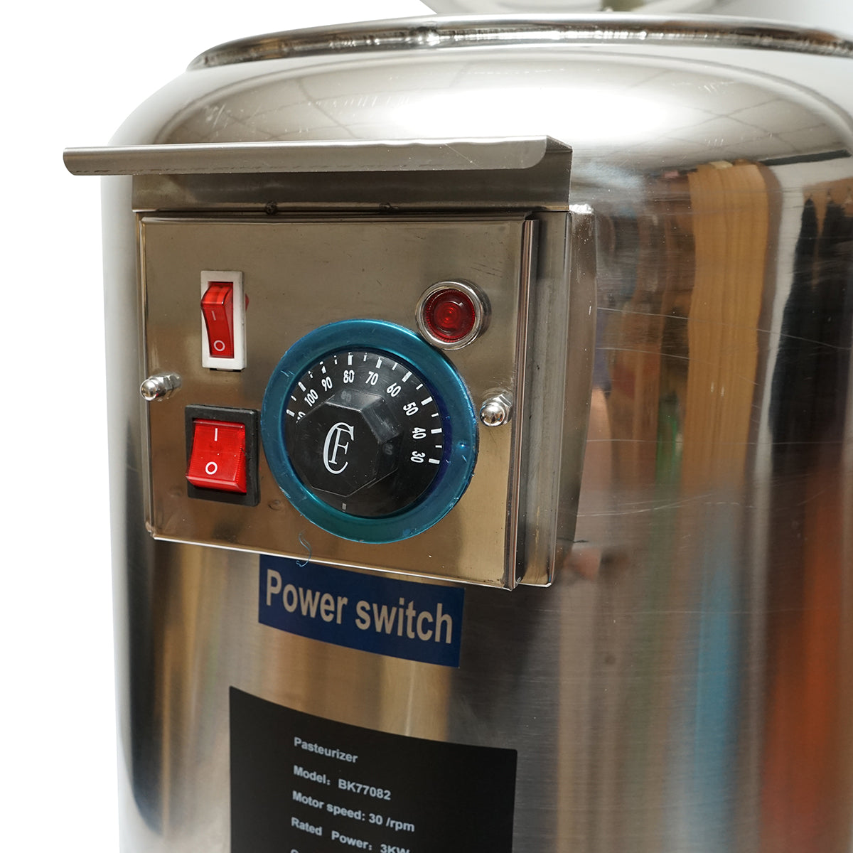 Stainless steel automatic pasteurization machine for milk, juices, capacity 20L, 305x350x300mm