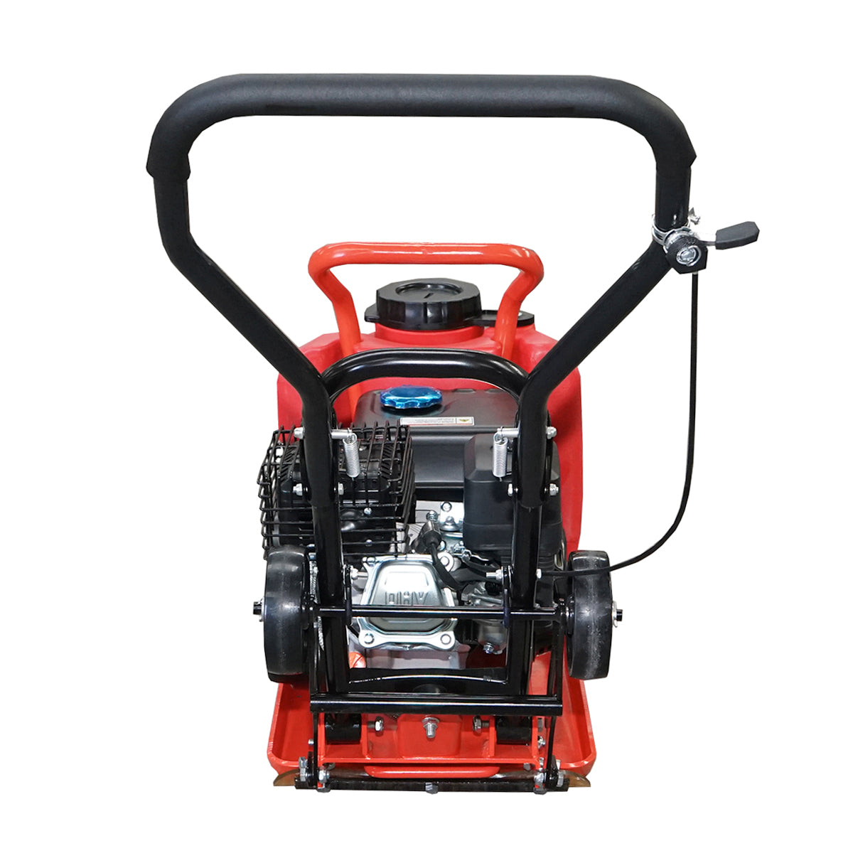 C60 compactor plate with a working surface of 510x370mm, standard euro 5 engine, 196CC/7HP, 5900 rpm, 58Kg with water tank Breckner Germany.