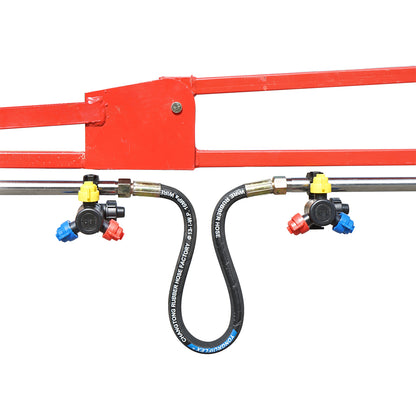 Herbicide sprayer with a 600L tank and 12m boom, with 25 triple nozzles
