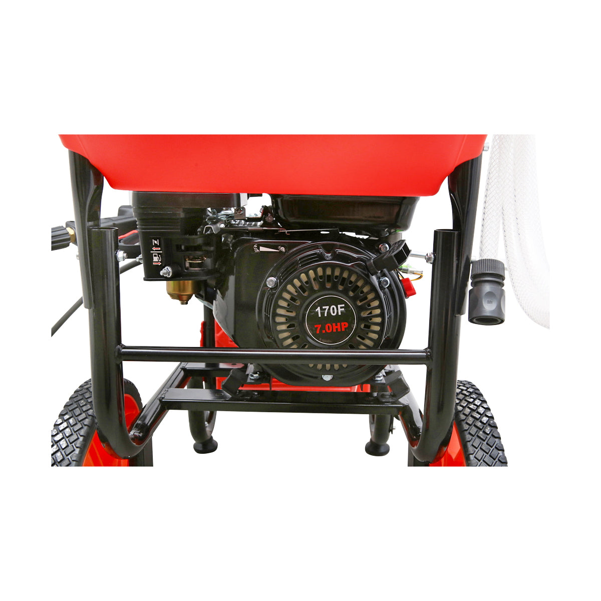 Gas pressure washer 7HP, 200 Bar, flow rate 500l/H with hose and Thor gun