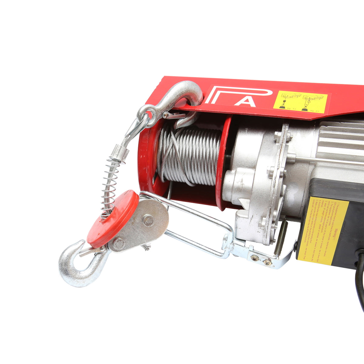 Electric hoist/crane 220V/50Hz 850W, maximum load 200/400Kg, lifting speed 5-10m/min, lifting height 6-12m, IP40 protection
