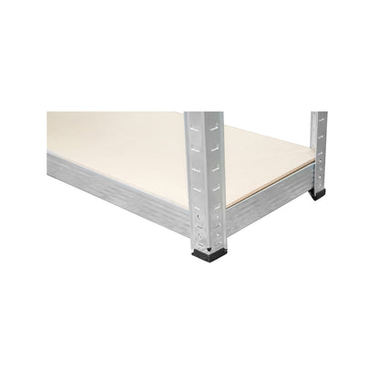 Metal shelf with 5 MDF shelves, 180x100x40cm, 175Kg/shelf, assembly without screws, galvanized