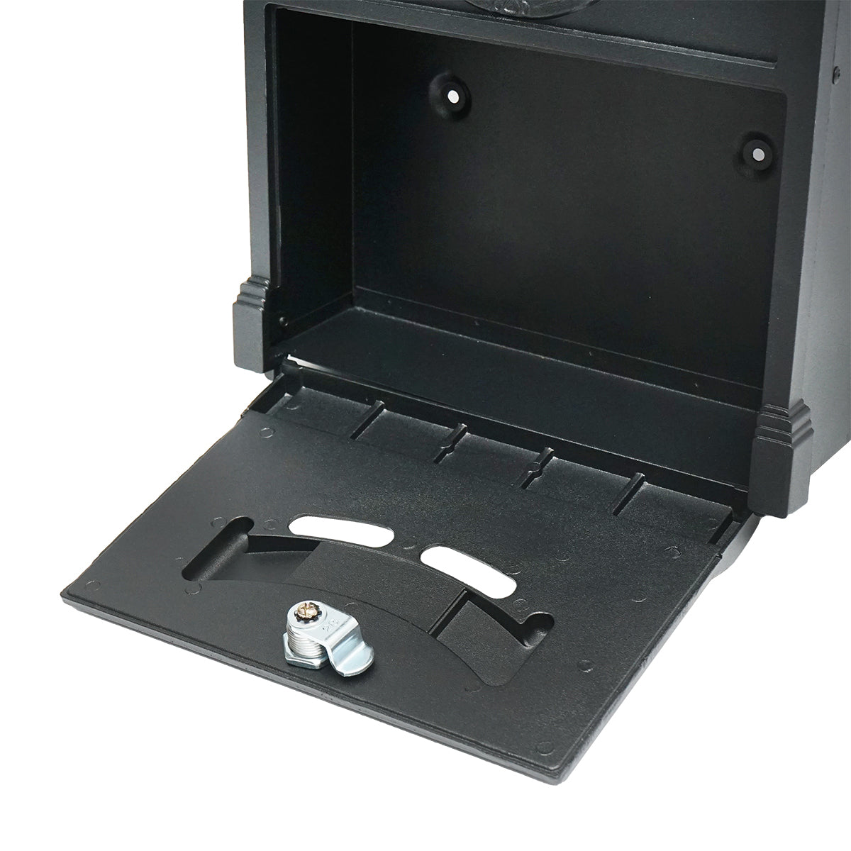 Everest mailbox, anthracite black 410X260X90mm with 2 keys and mounting accessories