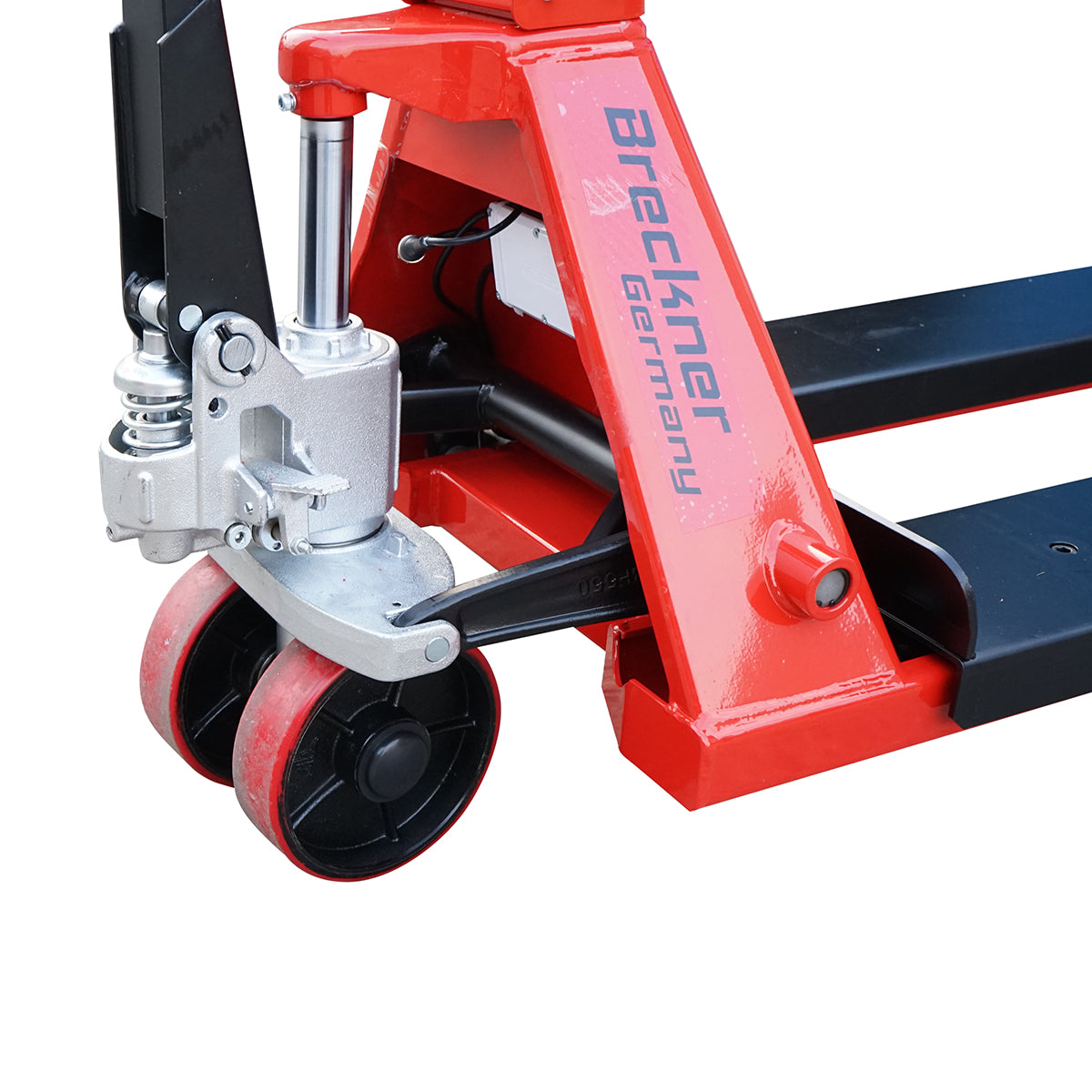 Manual pallet truck 2T with electronic scale and silicone wheel Breckner Germany
