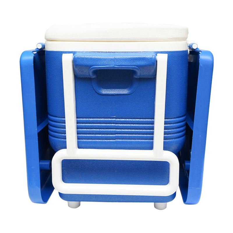 45L blue picnic freezer with table 610x405x445mm Breckner Germany