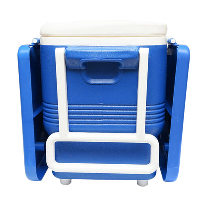 45L blue picnic freezer with table 610x405x445mm Breckner Germany