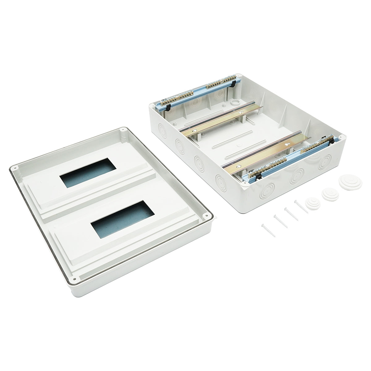 Electrical panel applied 2 rows, 24 modules, IP65, 420x295x130mm