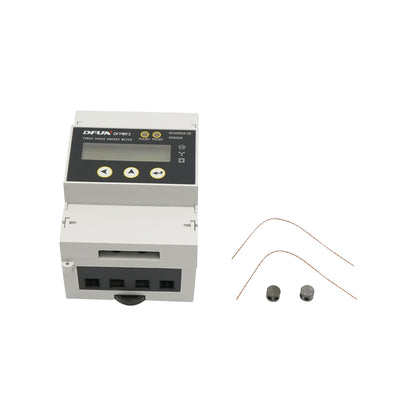 DFUN DFPM93 power relay, smart meter, three-phase 3x220-380V, 6400imp/Kwh with digital fuse, Split Core transformer 600V, 200A/5A, 50-60Hz