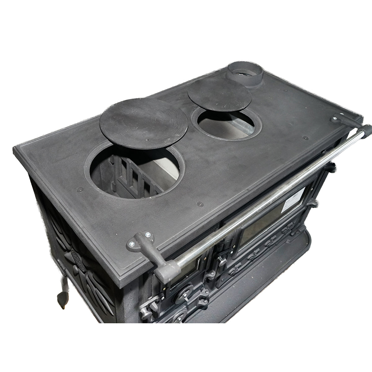 Wood stove with hotplate and cast iron oven 830x520x800mm