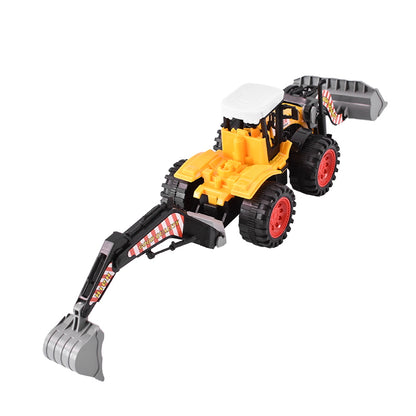 Front loader toy with backhoe arm