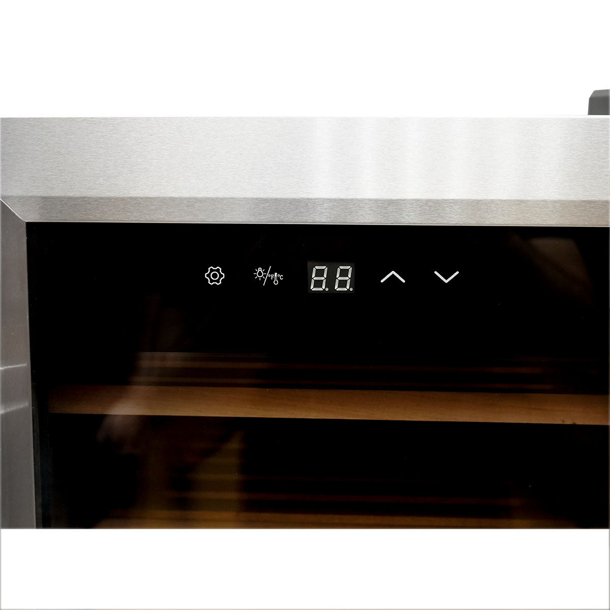 Cigar humidor with 4 wooden shelves and adjustable thermostat 50L, 65W 220V