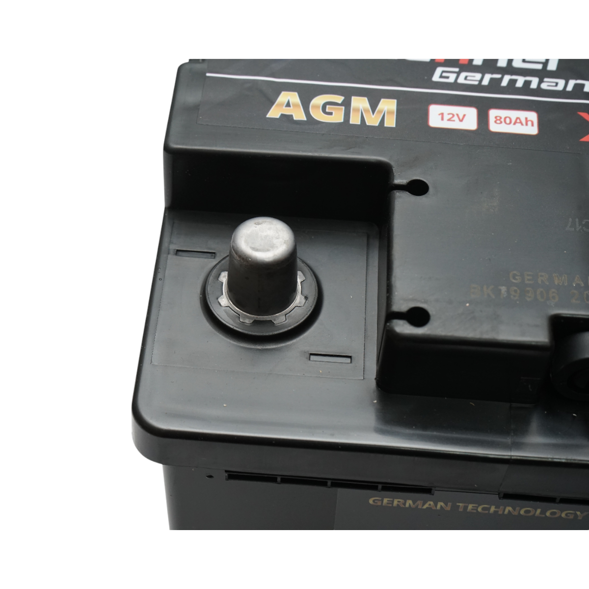 AGM start-stop car battery 12V 80 Ah, 950A at start 315x175x195mm Breckner Germany