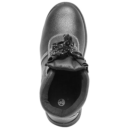 Size 40 safety boots with toe cap and steel sole insert 5003