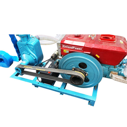 Irrigation system with 15 sprinklers, 16.2KW diesel engine, electric start
