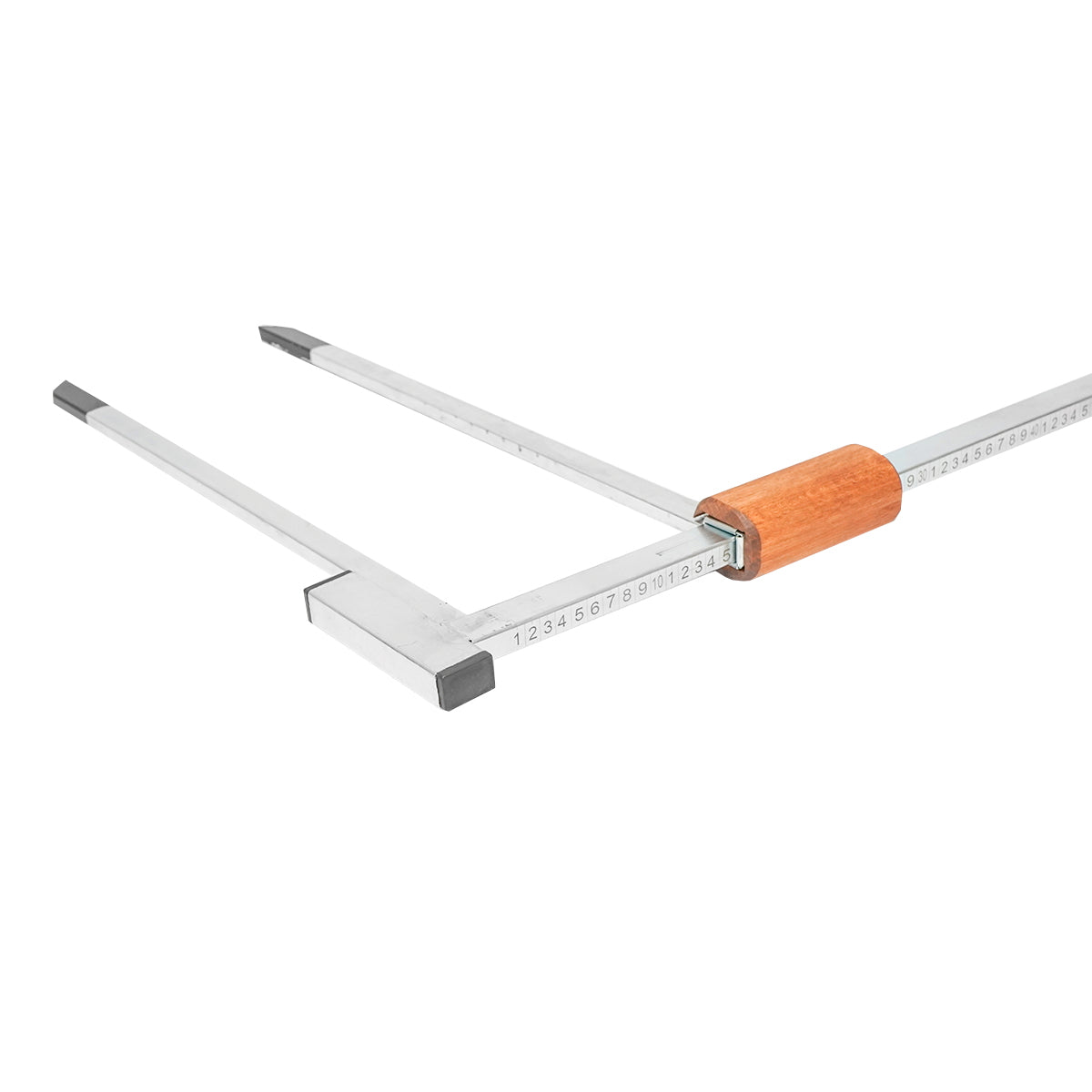 1000mm metal forest rake with wooden handle