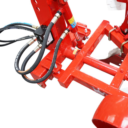Agricultural plow with 3 reversible hydraulic bodies, Konig Traktoren serrated shares.