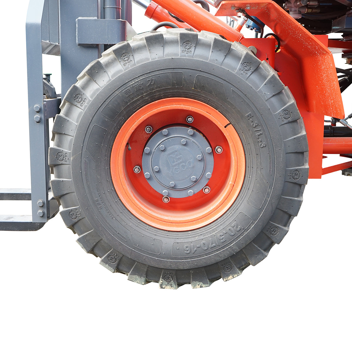 3.5T diesel forklift for rough terrain, 3M, 40KW, off road with 20.5/70-16 wheels