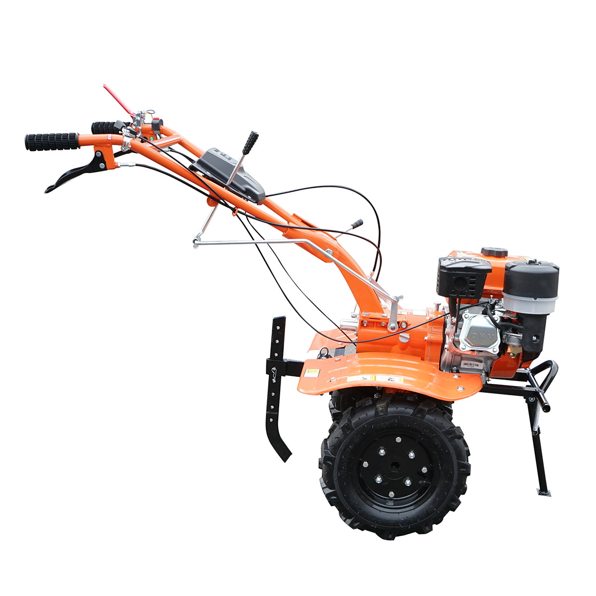 7.5 HP tiller with a mower, 4-stroke gasoline engine, 2+1 speeds, gear transmission, working width 100cm, wheels 4.00-8 Breckner Germany