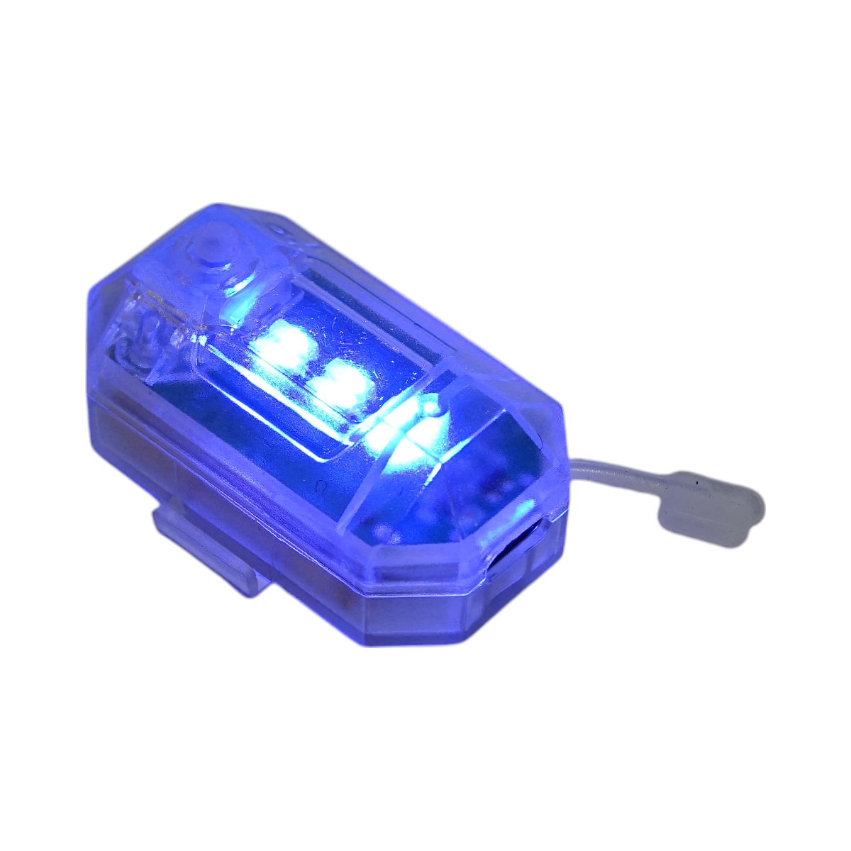 Set of 4 RGB strobe LED lights with remote control, 10 modes, 8 colors, 150mAh rechargeable lithium battery USB-C IP65