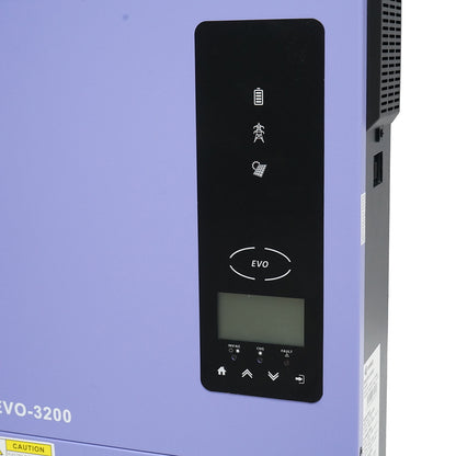Hybrid solar inverter 3.0 KW, 24V, 80A MPPT, single-phase, OFF-GRID, EVO-3200 Bourget