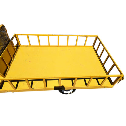 Electric cart platform with bench and shutters for cargo transport 1200W, 60V, 2.5x1.25m maximum load 1000Kg THOR