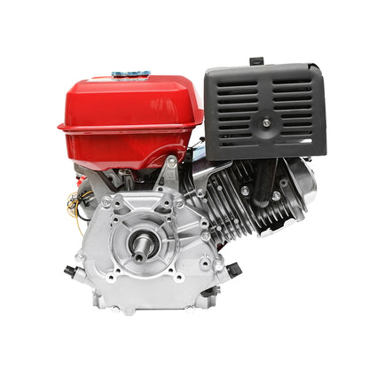 Gasoline engine 13HP, 4 strokes, 25mm shear pin shaft, pull start, Breckner Germany