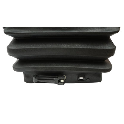 Universal air suspension seat, adjustable in height and weight 50-140Kg, armrests and backrest tilted 50-90° for tractor, agricultural, industrial machinery, forklift