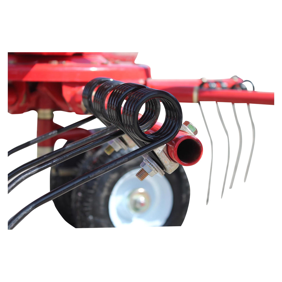 Spider type rotary rake with a working width of 1.80m, required power 15-50HP, with 6 arms weighing 220Kg Konig Traktoren
