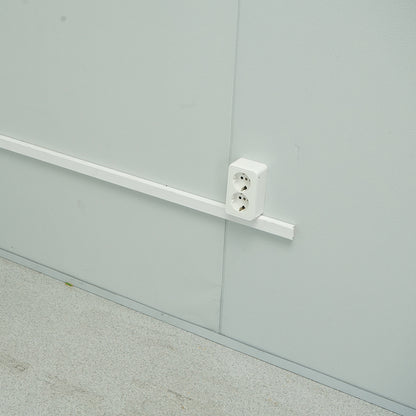 House type container 600x300x290cm with double door and electrical installation.