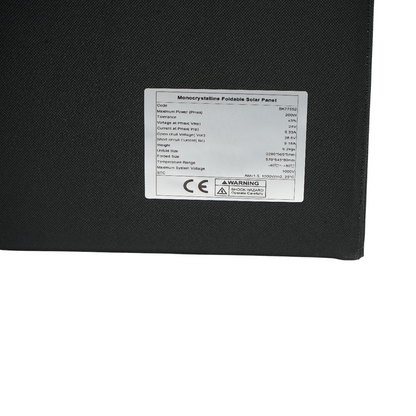 Monocrystalline photovoltaic solar panel 200W, foldable suitcase type 570x54550mm