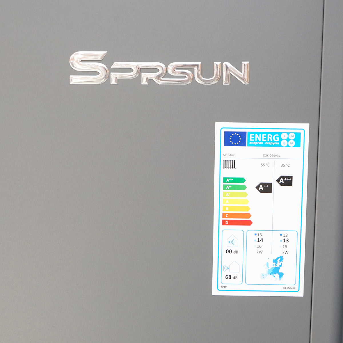 22KW monoblock air-water heat pump, 380V, installation kit included SPRSUN
