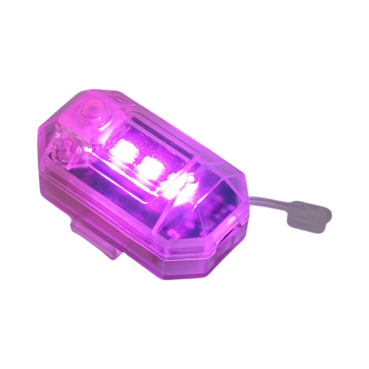 Set of 4 RGB strobe LED lights with remote control, 10 modes, 8 colors, 150mAh rechargeable lithium battery USB-C IP65