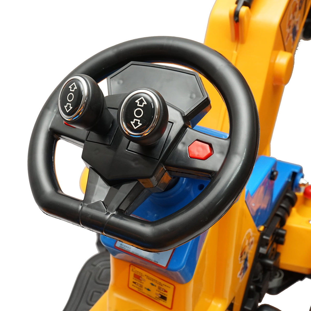 Excavator, electric battery-powered car for children aged 3-6 years LETU Excavator